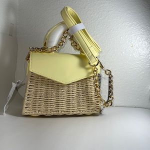 Like Dream. WOMEN HEATHER WOVEN STRAW CROSSBODY